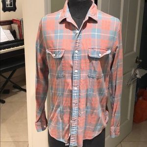 Flannel plaid J Crew Button down